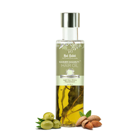 Nat Habit Olive Almond Summer Hair Oil 100ml